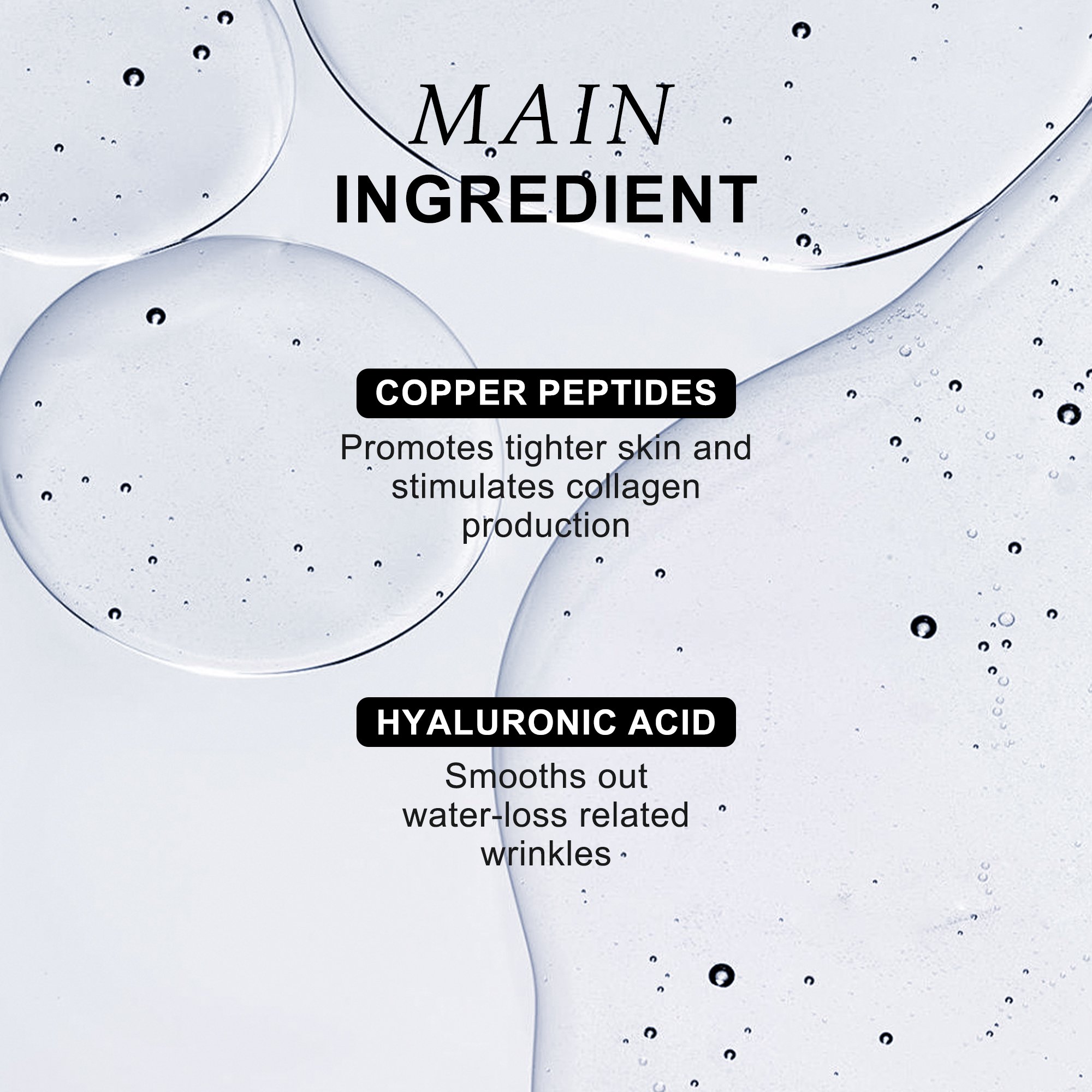 Private Brand Custom Blue Copper Peptide Anti-wrinkle Hydrating Moisturizing Skin Growth Factor Face Serum face Serum