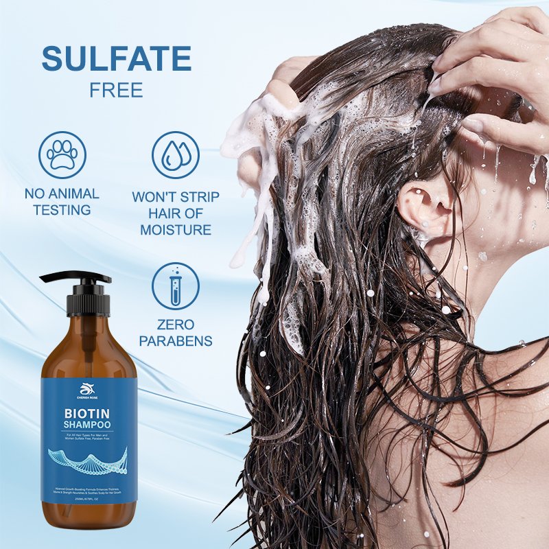 Private Label Extreme Hair Growth No Harmful Chemicals Alopecia Products Biotin Treatment Shampoo For Thinning Hair