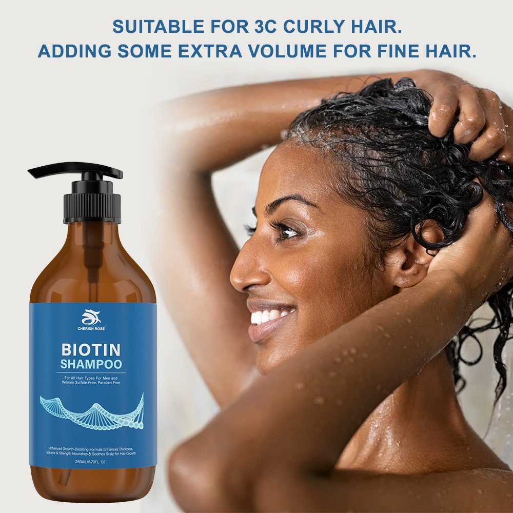 Private Label Extreme Hair Growth No Harmful Chemicals Alopecia Products Biotin Treatment Shampoo For Thinning Hair