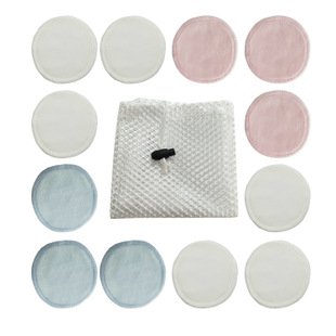 Natural Washable Organic Bamboo Cotton Rounds Facial Cleansing super Soft Reusable Makeup Remover Pads