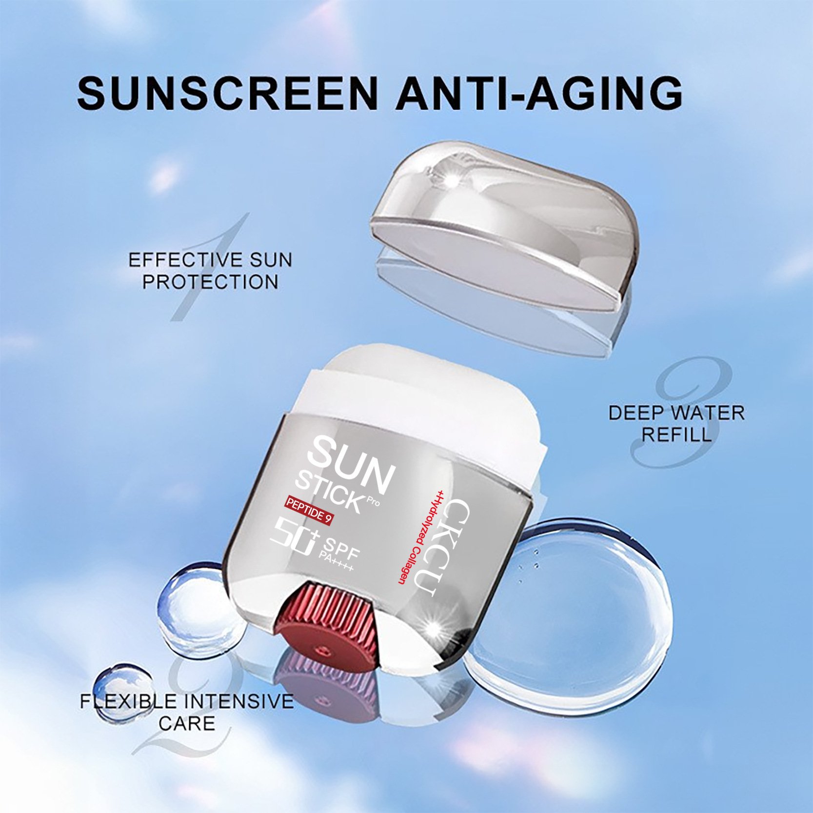 Protect Outdoor UV Rays Firming And Brightening Skin Moisturizing Light And Gentle Moisturizing And Sun Drying Stick