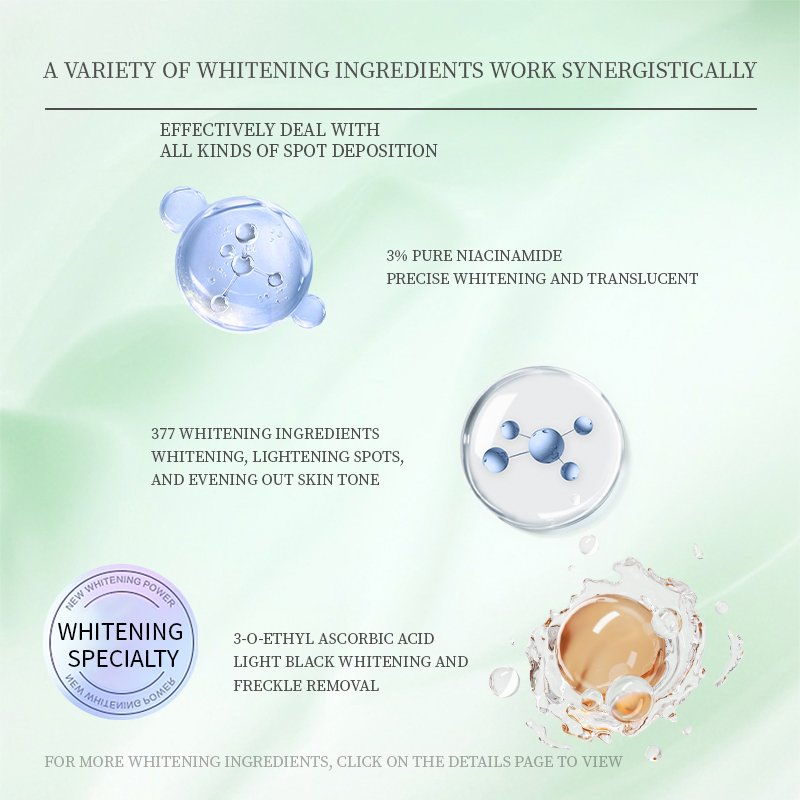 OEM/ODM custom natural plant extracts high quality 377 whitening and brightening hydrating serum