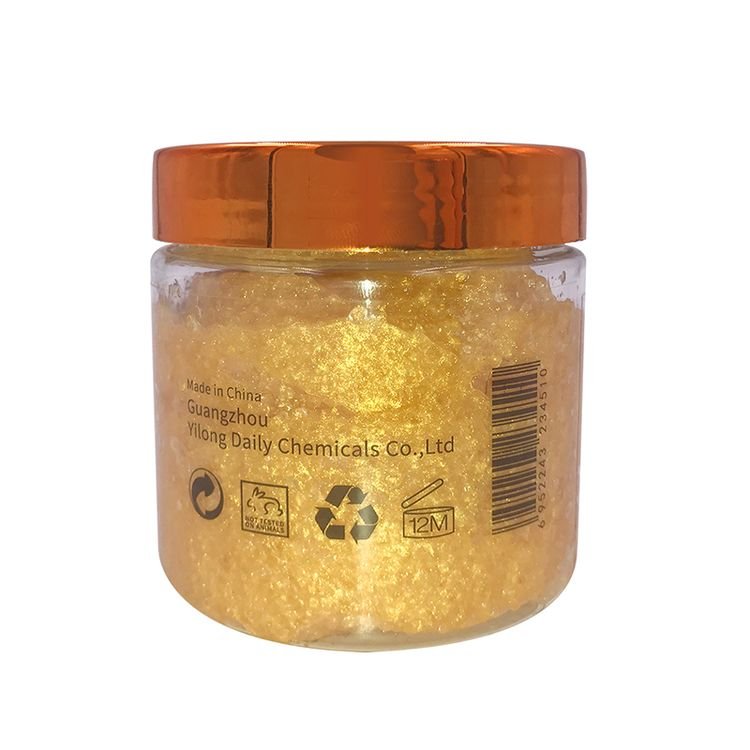 Top Quality Custom Organic Natural Skin Whitening Exfoliator 24k Gold Body Scrub