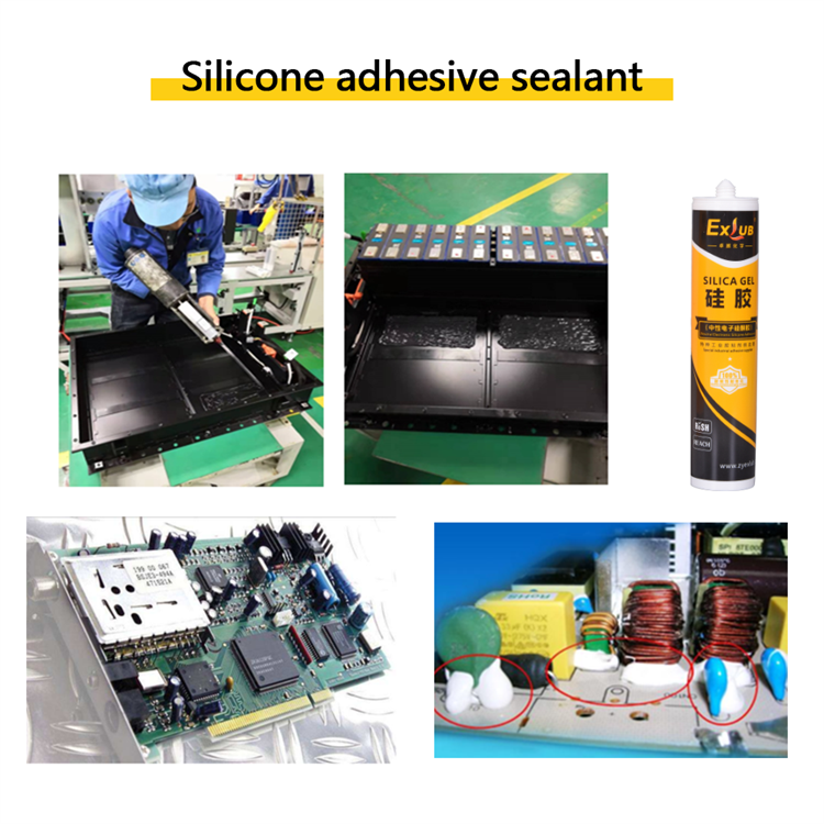 712 touch type organic silicone photovoltaic module, instrument and motor adhesive sealant, resistant to cold, heat and aging