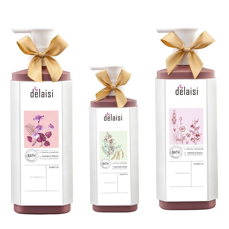 Organic Plant Extract Shampoo Set Moisturizing Shampoo Conditioner Shower Gel Set
