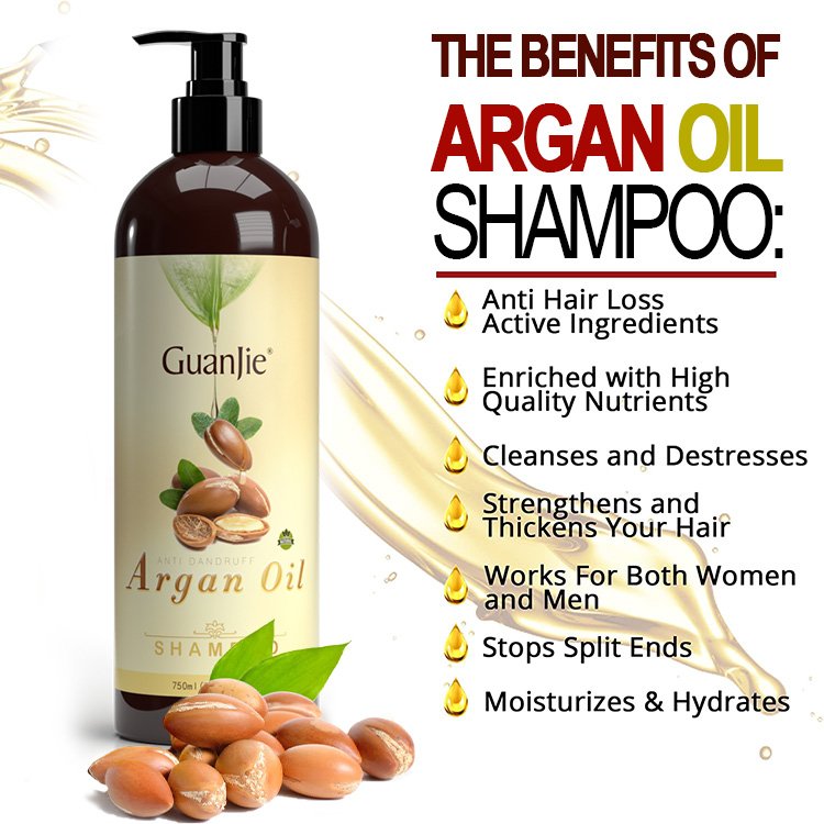 Organic Argan Oil Hair Shampoo Fluffy Private Label hair care Organic Shampoo and Conditioner Set