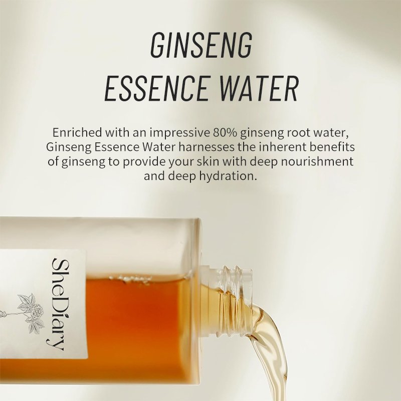 Beauty Of SheDiary Ginseng Essence 100ml Toner Hanbang Essence Water Made In Korea Liquid Vegan Collagen Female Moisturizer