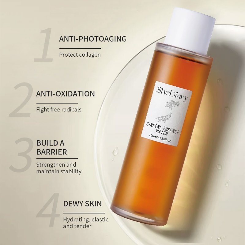 Beauty Of SheDiary Ginseng Essence 100ml Toner Hanbang Essence Water Made In Korea Liquid Vegan Collagen Female Moisturizer