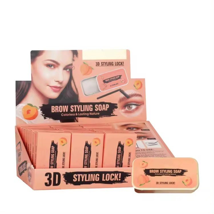 Brow Styling Soap 3D Brows Makeup Balm Waterproof Long Lasting Styling Brows Soap Kit Colorless