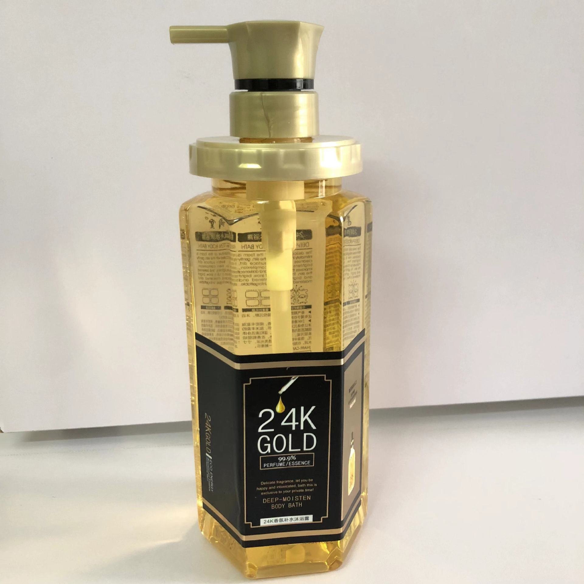 SKIH Private Label 24k Body Wash Deep Cleansing Natural Fragrance Wholesale Women Bath Gel