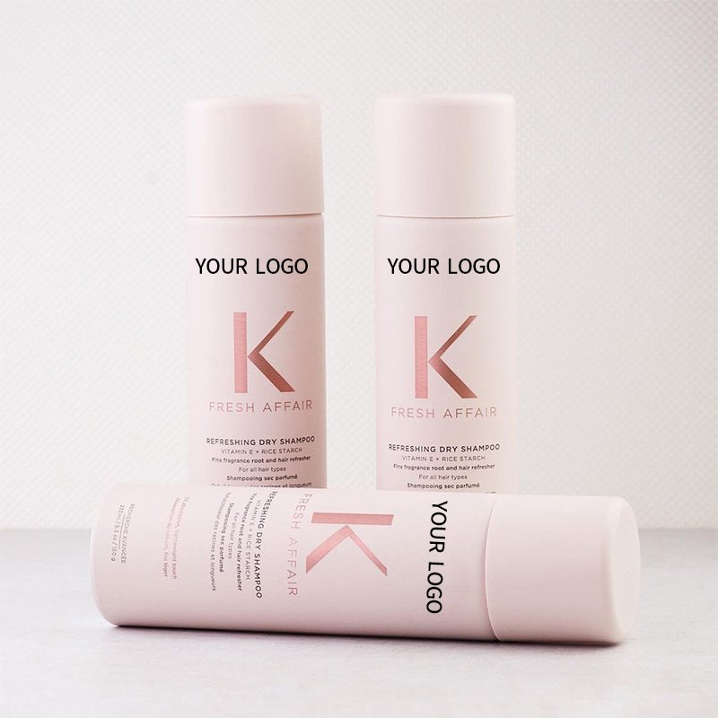 Private label logo nature organic hair powder cleanser wholesale travel dry shampoo spray for Oily Hair