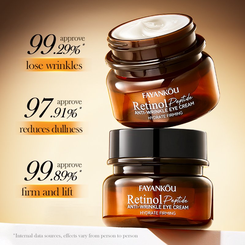 OEM FAYANKOU Moisturizing Eye Retinol peptide anti-wrinkle eye with Private Label Formula to Remove Dark Circles