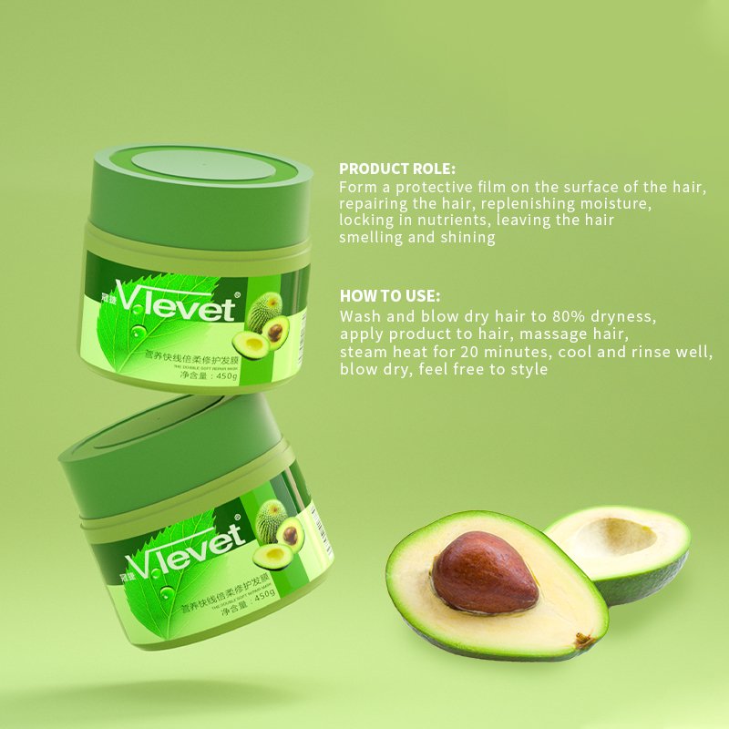 Moisturizer Restorative Deep Conditioning Hair Mask Conditioner Leave in Hair Care Mask Avocado for Curly Hair Cream 2-IN-1