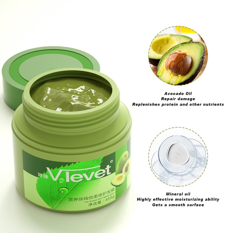 Moisturizer Restorative Deep Conditioning Hair Mask Conditioner Leave in Hair Care Mask Avocado for Curly Hair Cream 2-IN-1