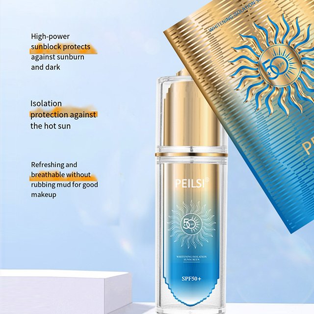 PeilSi OEM/ODM Cheap Price Whitening Moisturizing Sunscreen Cream 30ML Sunscreen SPF 50 Sun Screen Lotion for Face Outdoor