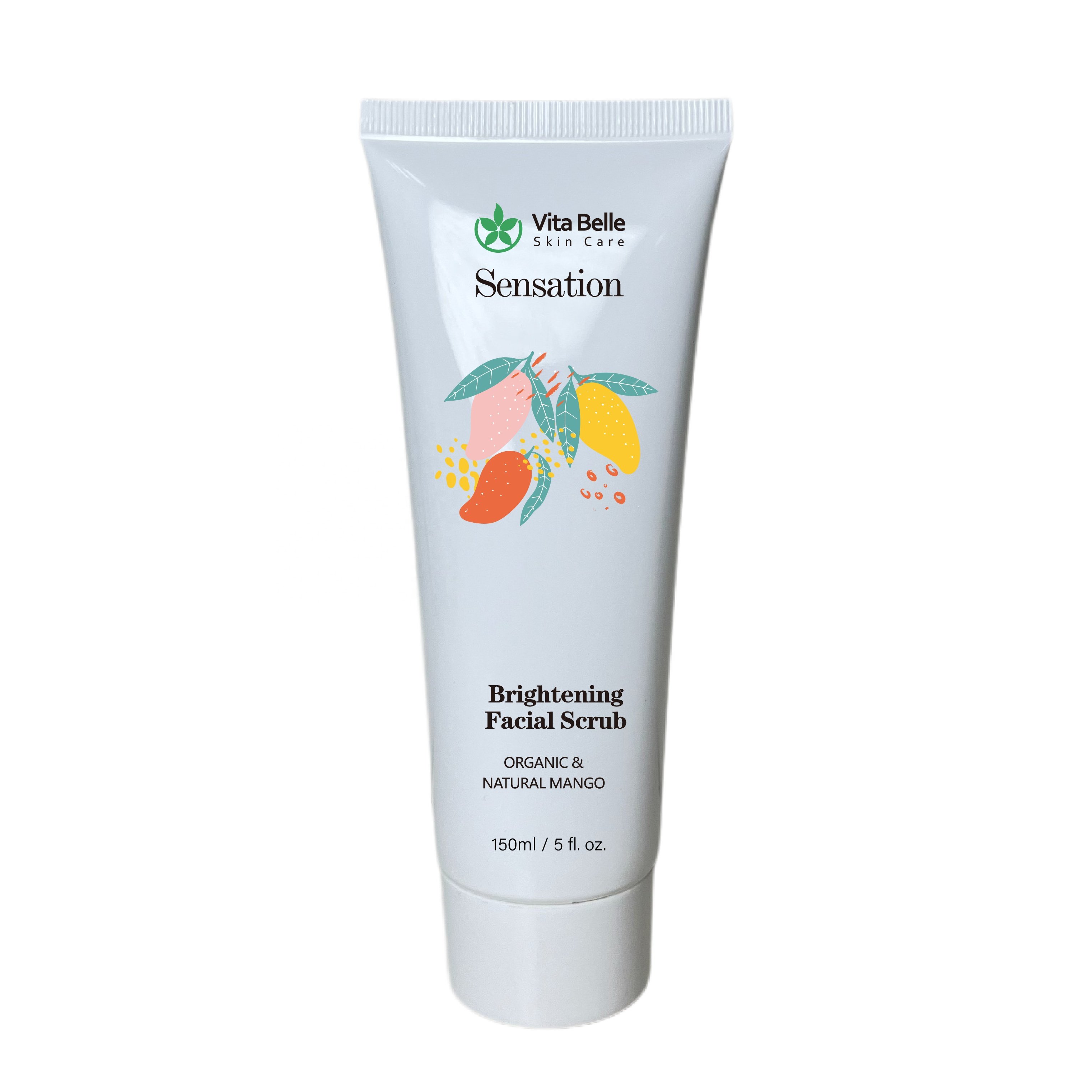 Private Label Organic Exfoliator Remove Dead Exfoliating Peeling Skin Gel Body Scrub Face Wash Facial Cleanser