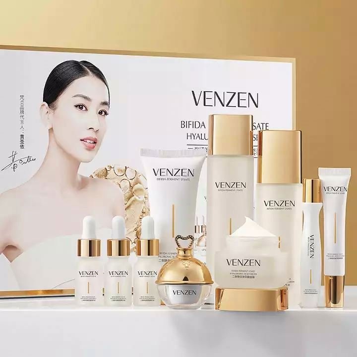 VENZEN private label difidus hyaluronic acid organic Moisturizing Lightening Firming anti wrinkle skin care set