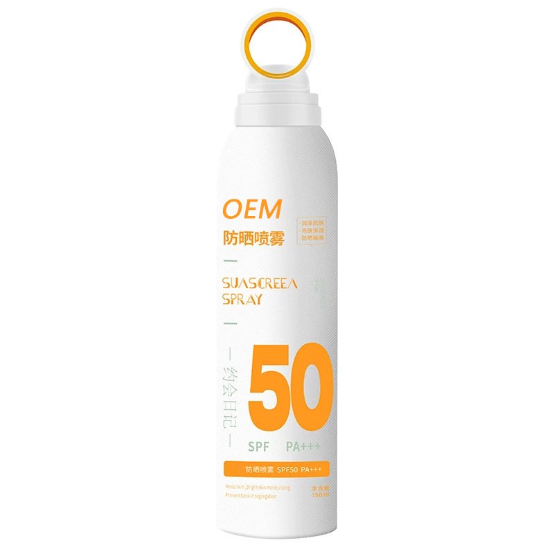High Quality Private Label Outdoor Organic Whitening Face Spf 50+ Protective Sunscreen Spray