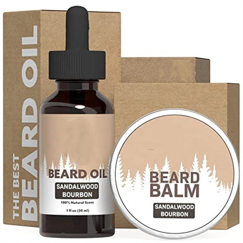 Deluxe Beard Oil And Beard Balm For Soft Smooth Moisturizing Beard Care Kit For Men