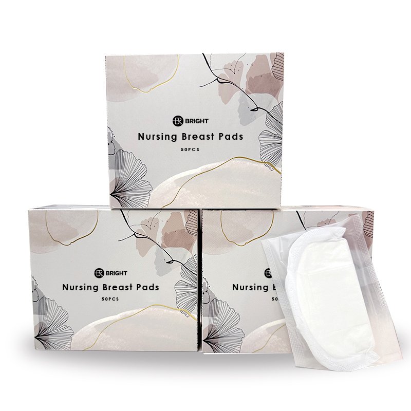 Preventing Breast Milk Leakage Private Label Individually Packaged Bamboo Organic Cotton Wholesale Nursing Pads Disposable