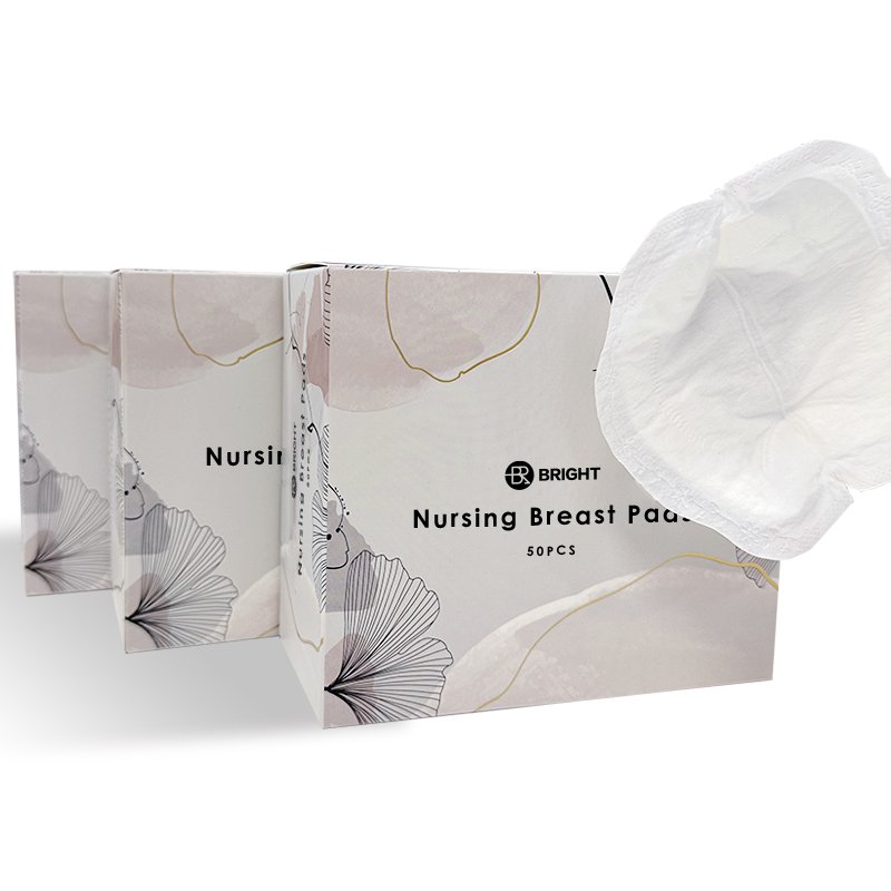 Preventing Breast Milk Leakage Private Label Individually Packaged Bamboo Organic Cotton Wholesale Nursing Pads Disposable