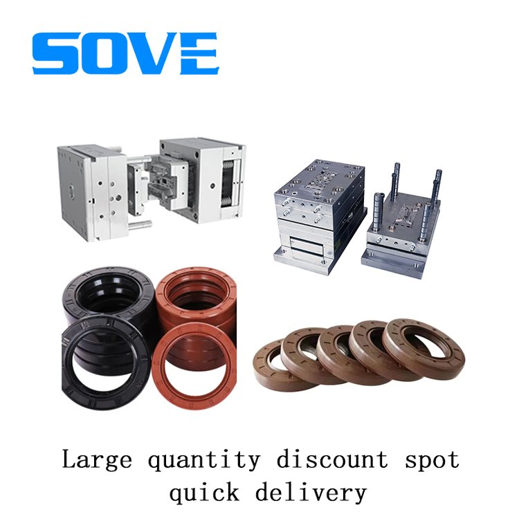 rubber machine manufacturer rubber oil seal construction machinery parts TC nitrile rubber cover double lips with spring