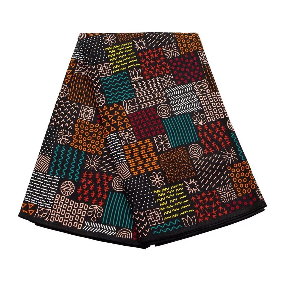 New 100% Cotton African Holland Wax Ankara Print Fabric Real Wax for Garment Making