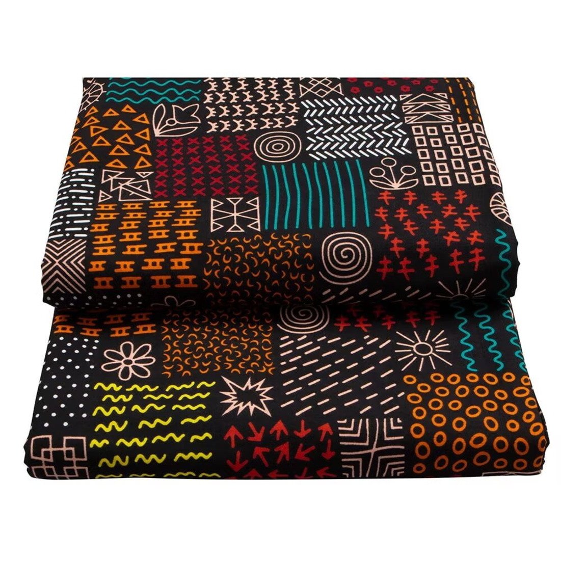 New 100% Cotton African Holland Wax Ankara Print Fabric Real Wax for Garment Making