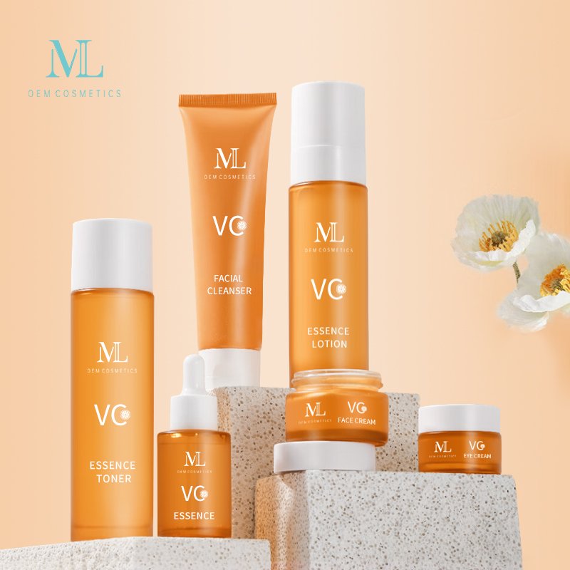 MLXL OEM Vitamin Skin care sets Anti Aging Snail Mucin Collagen Vegan organic Face Serum Facial Essence Cream Skincare Set