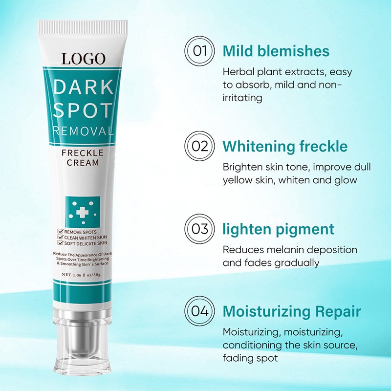 Private Label Strong Effective Whitening Freckle Cream Removal Melasma Dark Spot Melanin Remover Brighten Skin Face Cream
