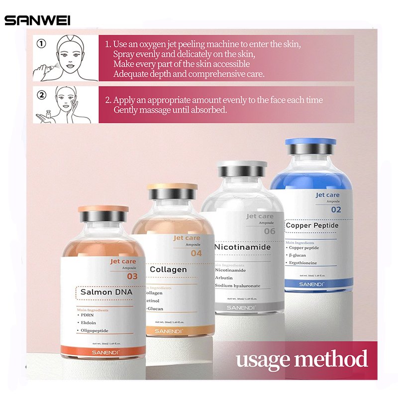 jet peel Collagen Hyaluronic tranexamicbrightening face serum korean acid serum jet peel facial water peel ampoule encastrer