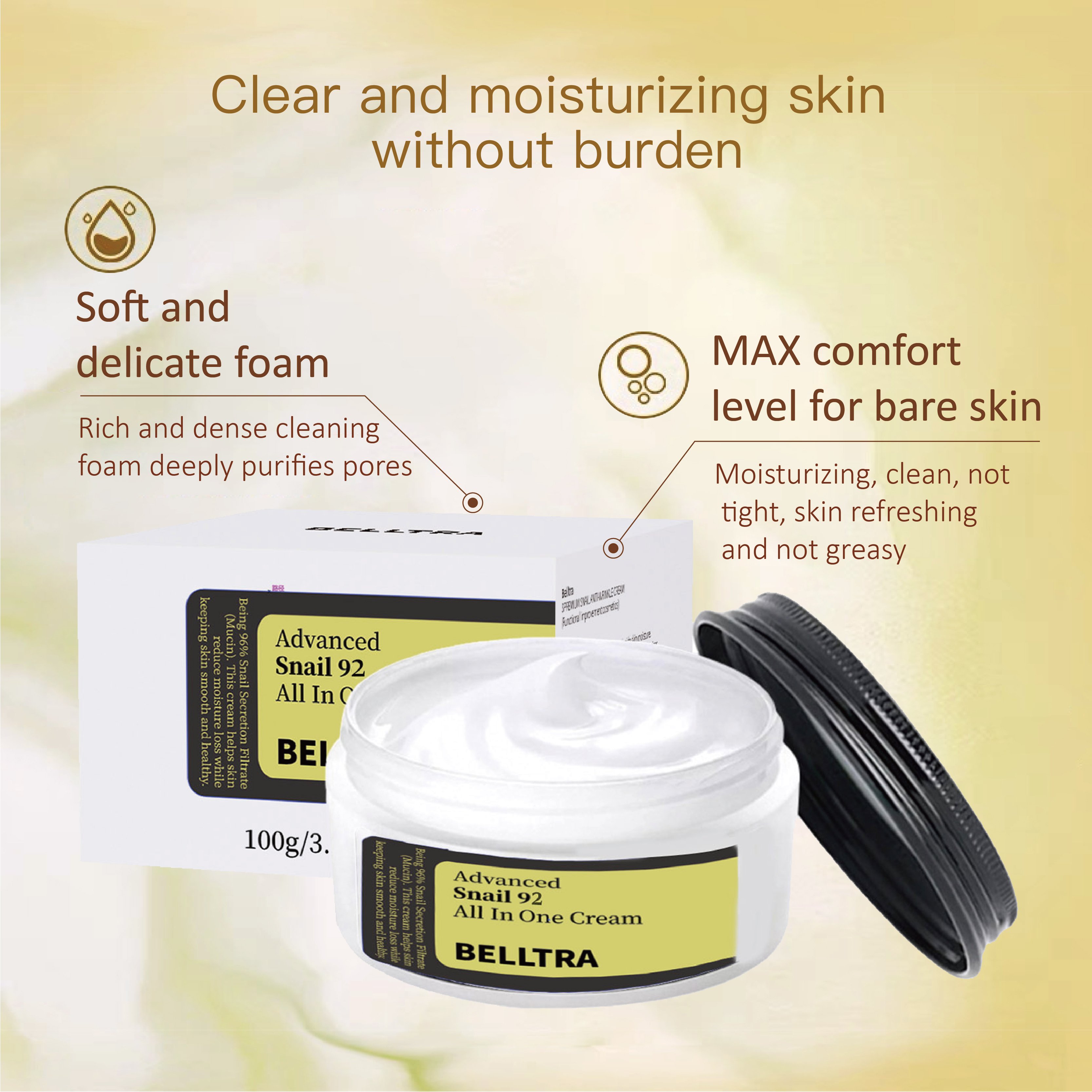 BELLTRAkorean skin care facial cleanser Advanced SnailMucin Gel Cleanser korean skin care facial cleanser