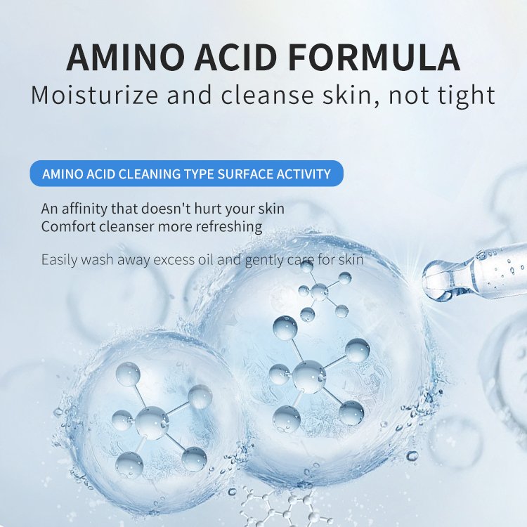 Customized Whitening Face Cleanser Cream Anti-Aging Anti Wrinkle Cosmetics Organic Skin Care Amino Acid Cleanser Cream