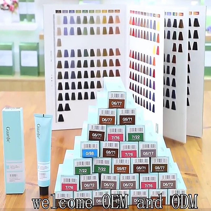 Milbon system hair dye Low ammonia Factory hair color products Hair Color Cream for Salon treatment