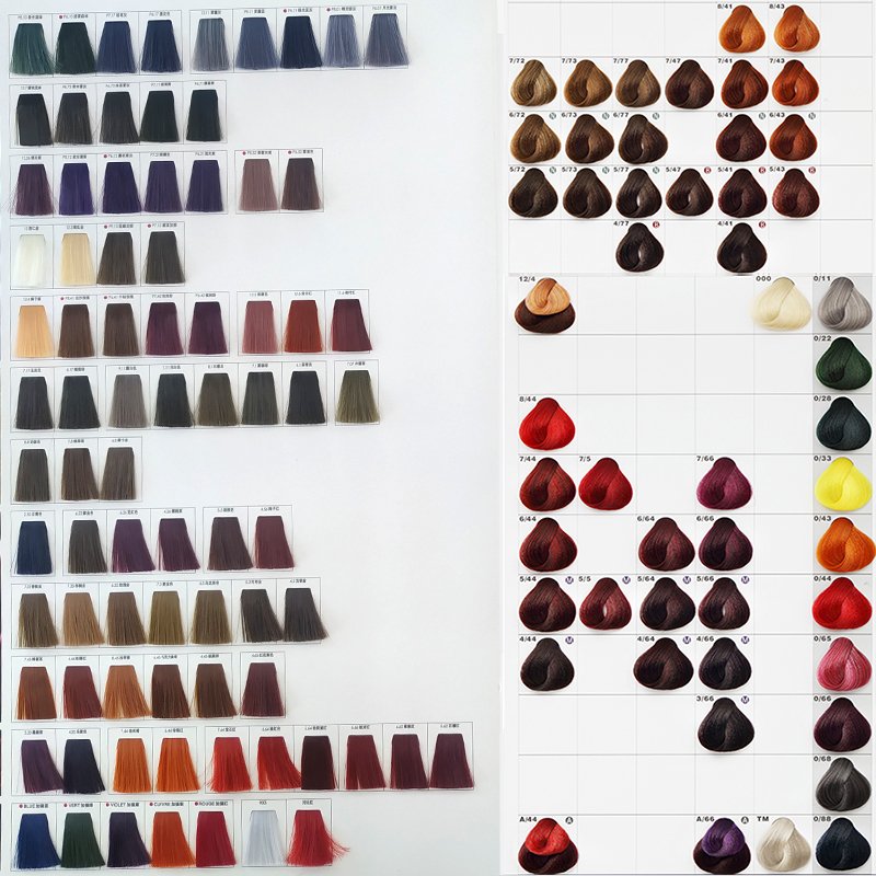 Milbon system hair dye Low ammonia Factory hair color products Hair Color Cream for Salon treatment