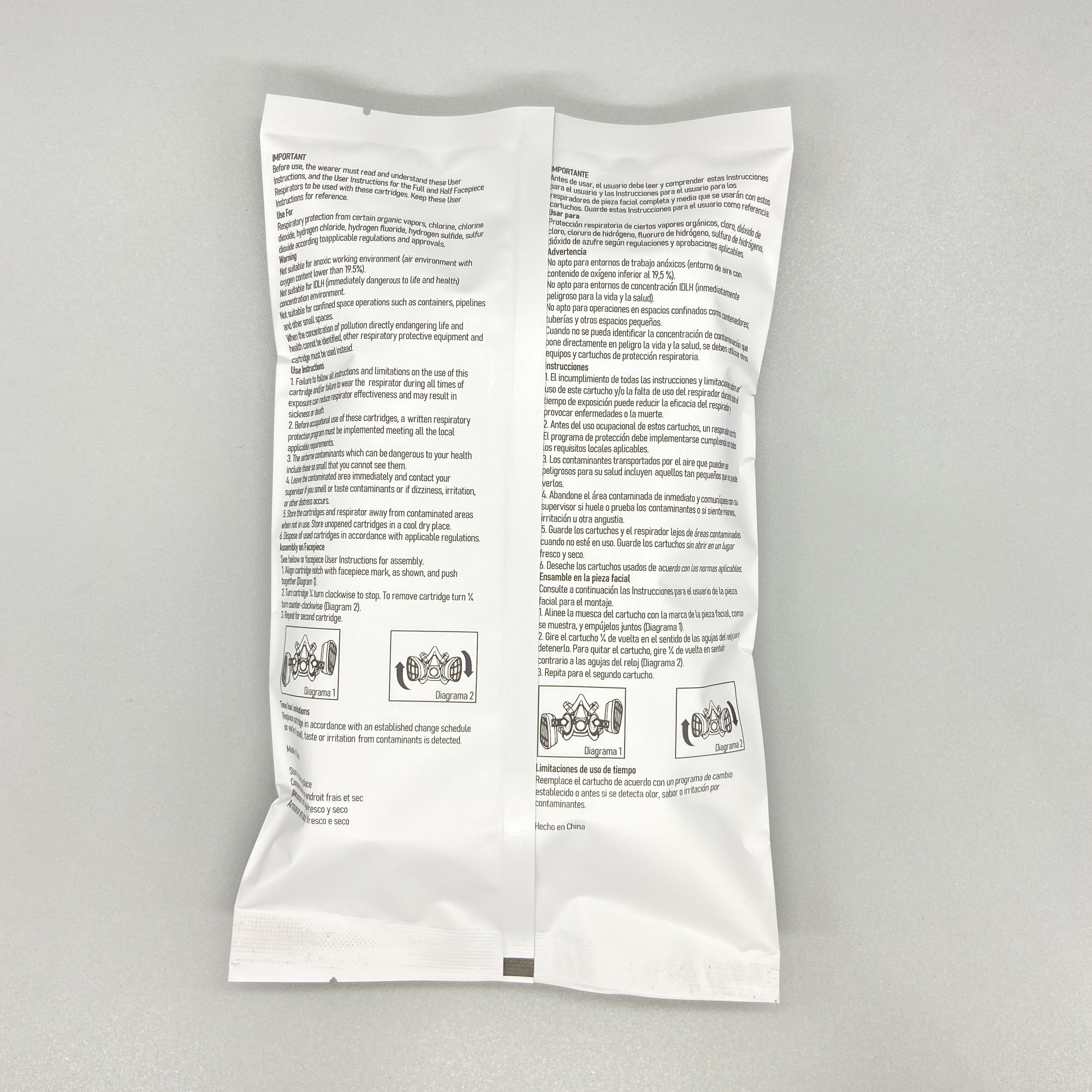 Hot Sale 6003 Gas Mask Filter Organic Vapor Respirator For Welding