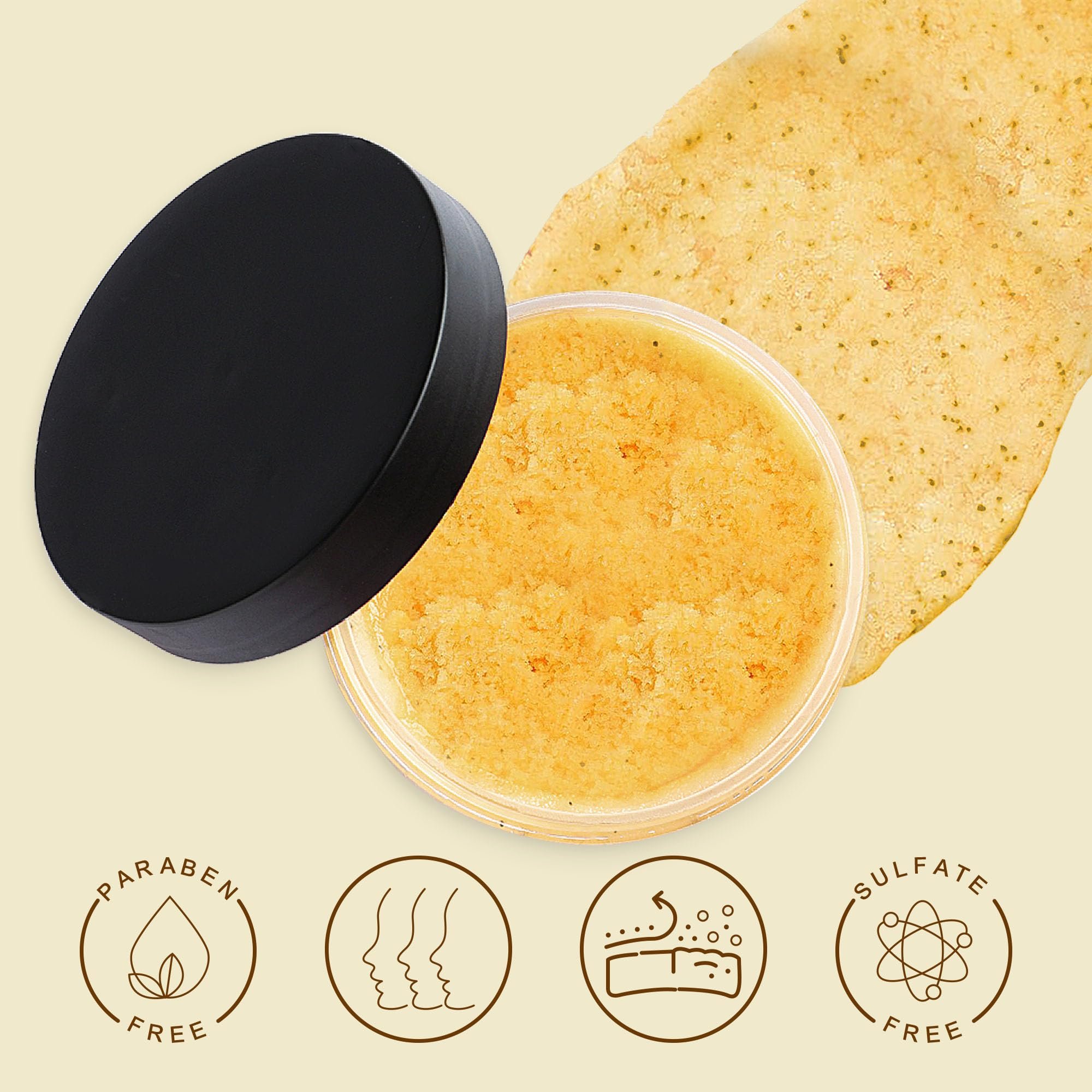 Natural Ingredients Cleanse Hydrate Skin Vitamin c Turmeric Body Scrub For All Skin Types