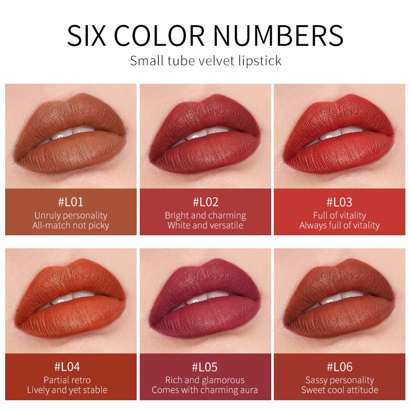 2021 Lip Beauty Makeup Waterproof Lasting Moisturizing Silky Red Velvet Matte Golden Bar Lipstick