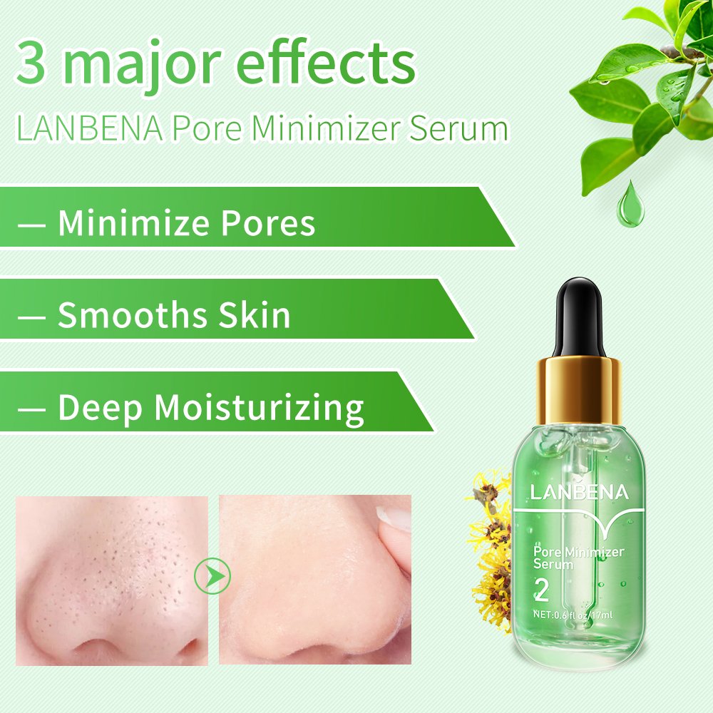 LANBENA Organic Shrinking Firming Pore Deep Cleansing Pore Minimizer Serum