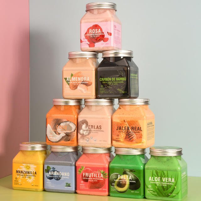 Private Label Skin Care Products Exfoliating Whitening Cleansing Face Scrub Body Care Natural Organic Sugar Body Scrub Set