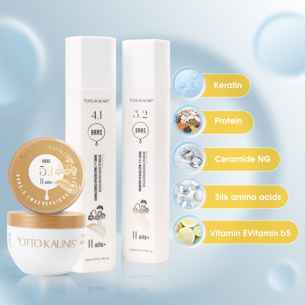 Customized Sulfate Free Peppermint Oil Tea Tree Oil Anti-Dandruff Repair Shampoo And Conditioner Set For All Hair Types