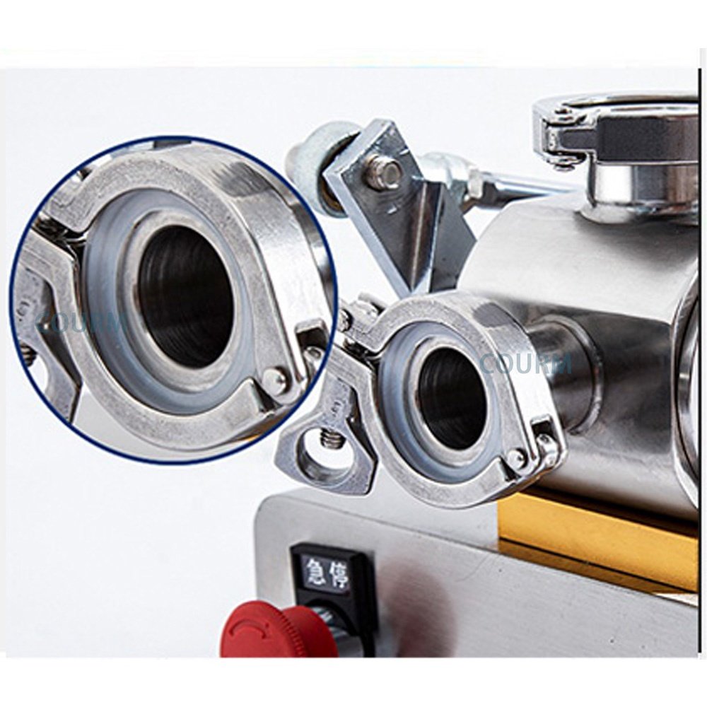 Automatic rotor pump organic salt vanilla ice cream spice milk protein powder yellow peach canned glass bottle filling machine