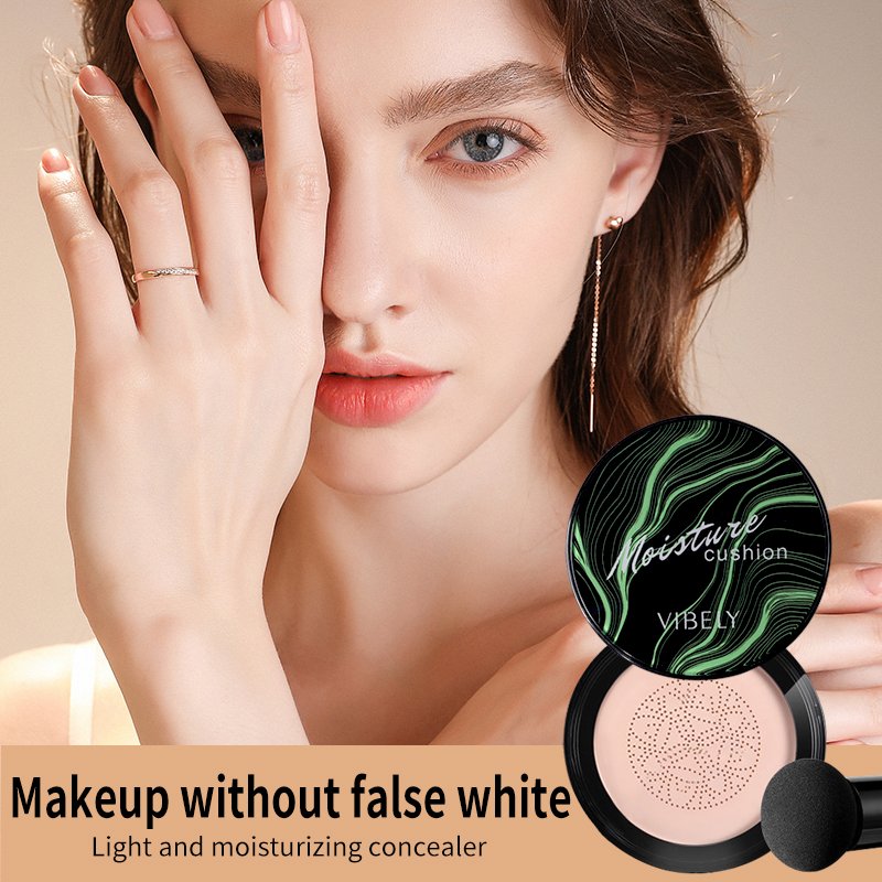 Natural Nude Makeup Mushroom Air Cushion Foundation Waterproof Moisturizing Whitening Concealer BB Cream
