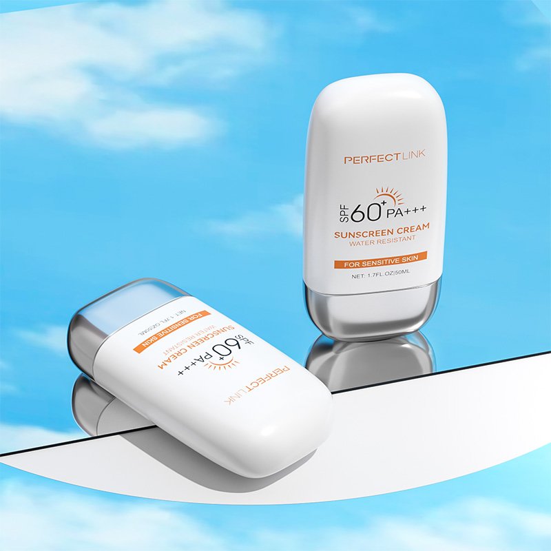 OEM CreamSunscreen with Zinc Oxide & Titanium Dioxide | Hyaluronic Acid Sun Protection Solar Facial Sunscreen Sunblock