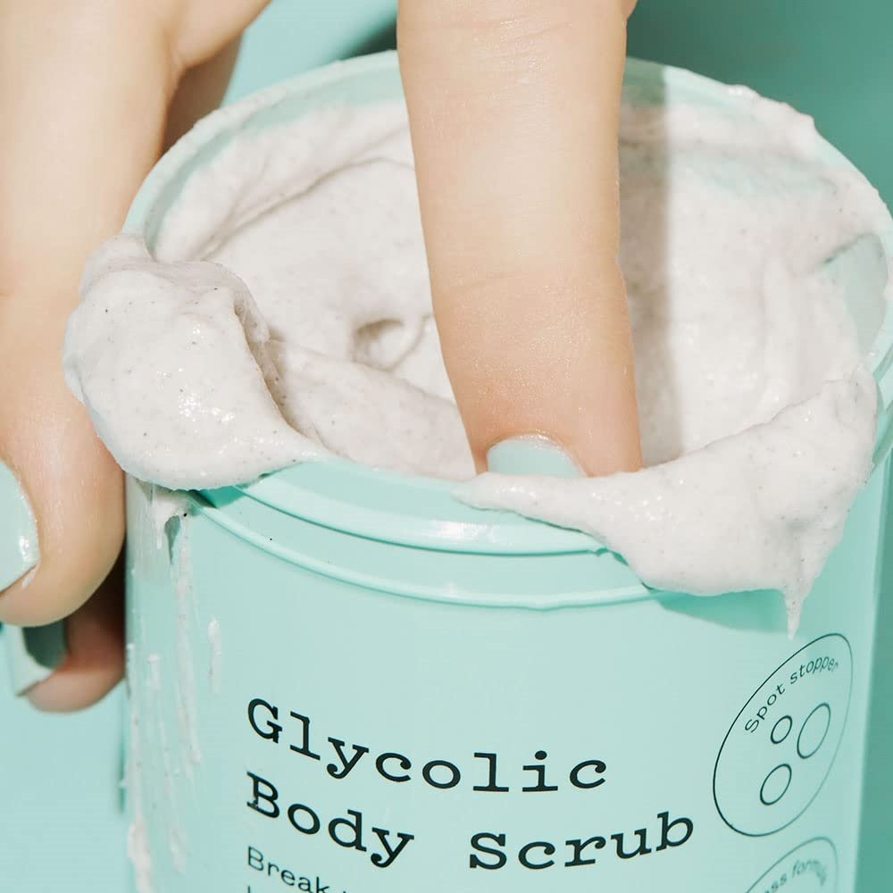 Glycolic Active Skincare Reduce Acne Essential Oil Dryness Glowing Skin Exfoliating Body Scrub