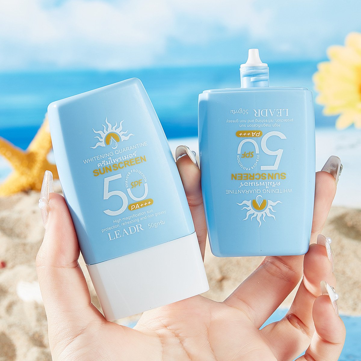 Wholesale Natural Sun Protection Moisturizer SPF 50+ Sunscreen Cream&Lotion Prevent Sunburn Body Sunblock Cream