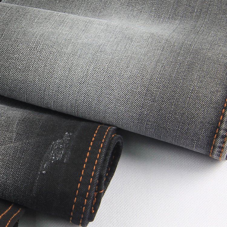 Cheap Stock Woven Denim, Clothing Material 65 cotton 33 polyester 2 spandex Stretch Slub Twill Denim Fabric For Jeans/