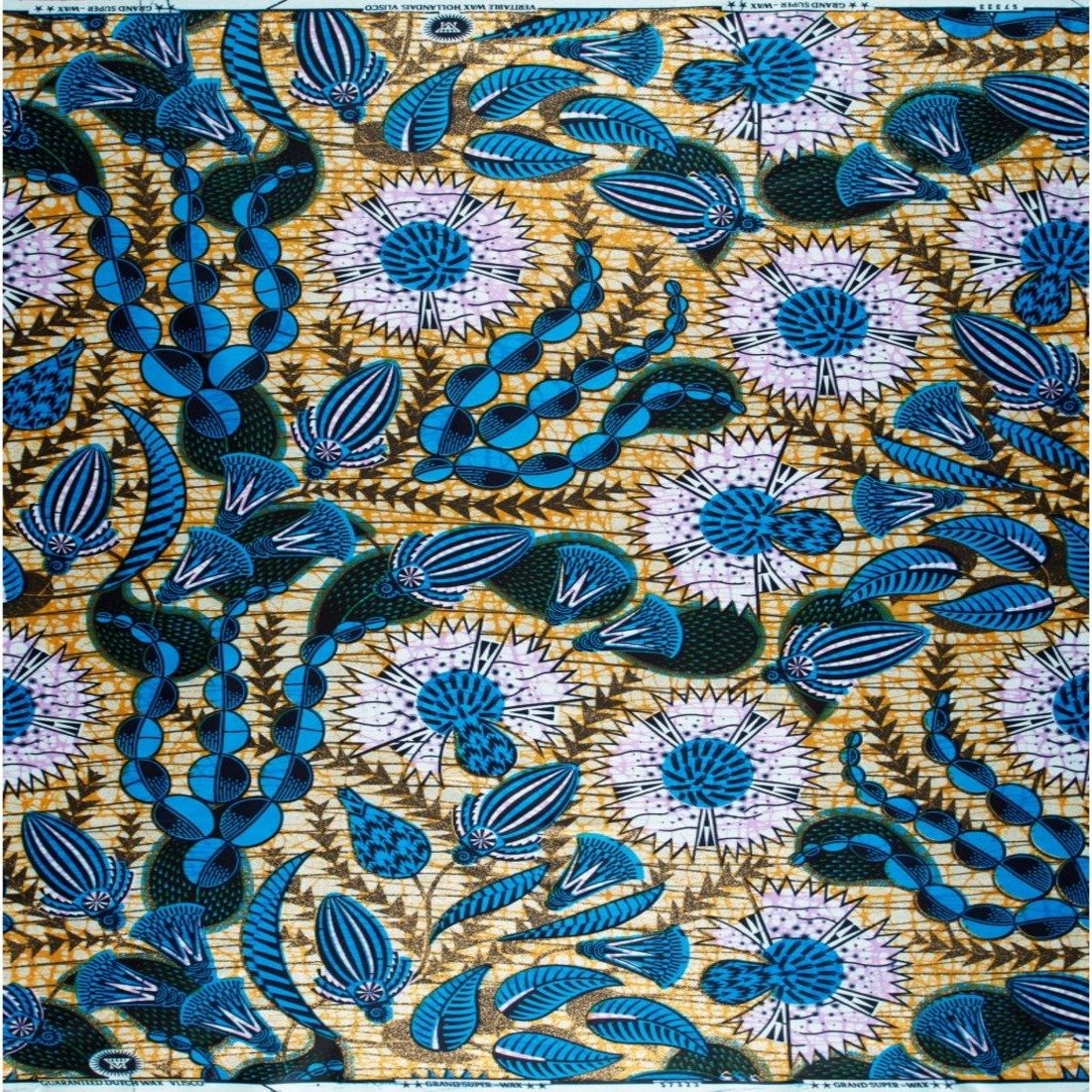 High-Quality African Wax Printed Fabric Holland Loincloth with Vibrant Patterns, Perfect for Traditional Wear and Custom Designs