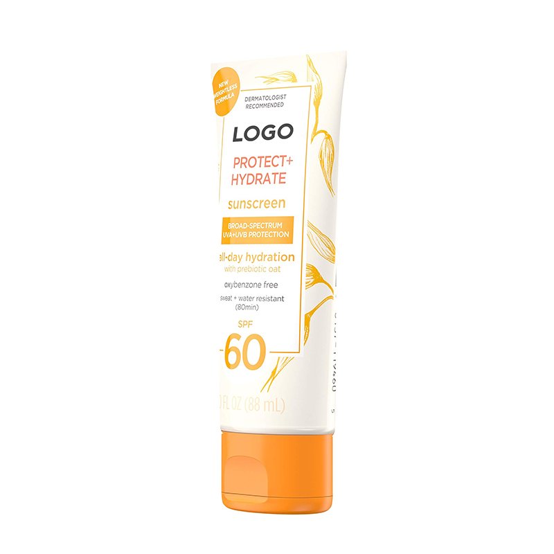 Private Label Vegan Oxybenzone free sweat water resistant Sunblock Lotion SPF 60 Organic Moisturizing Body Sunscreen