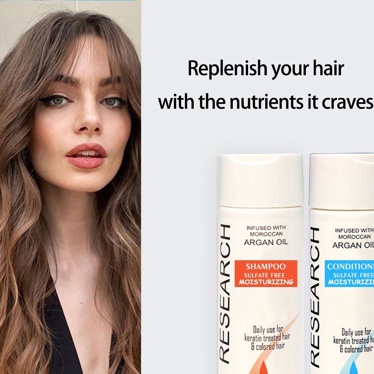 Private Label Organic Repair Argan Oil Keratin Hair Care Sets Kits Nourishing Smoothing Hair Shampoo And Conditioner Wholesale